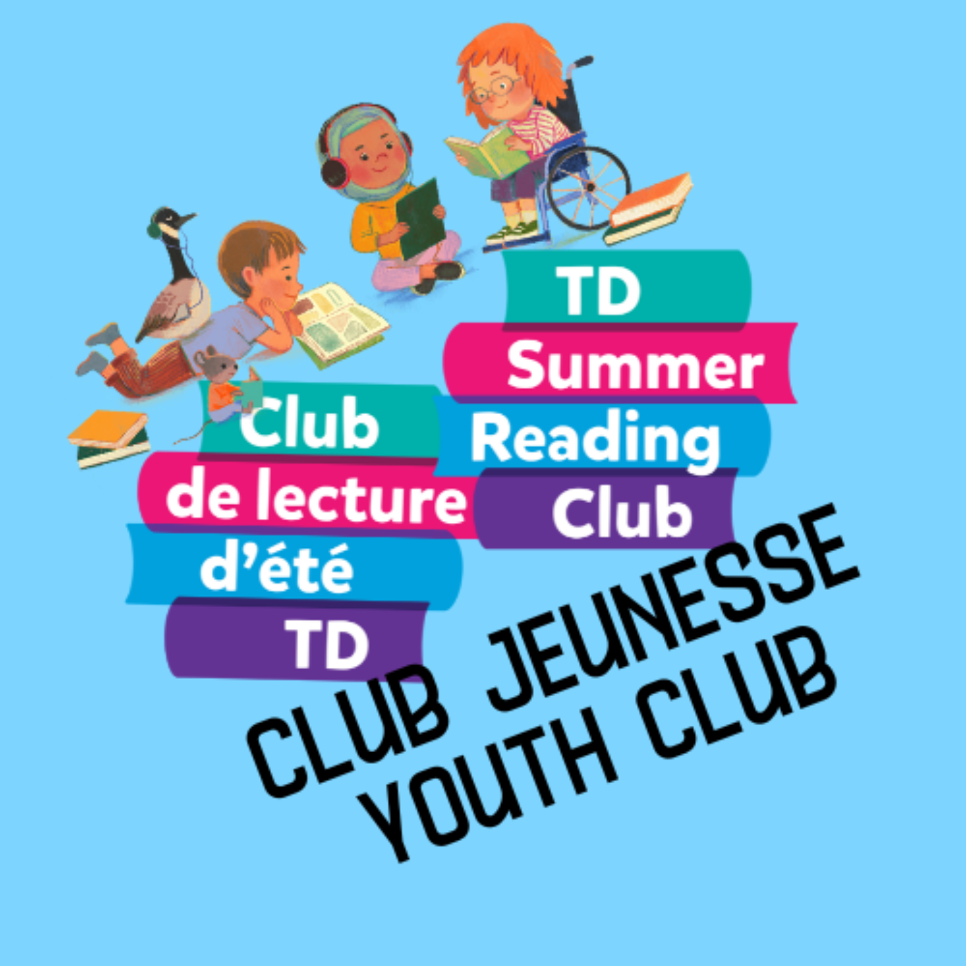 Logo du Club jeunesse du Club de lecture d'été TD