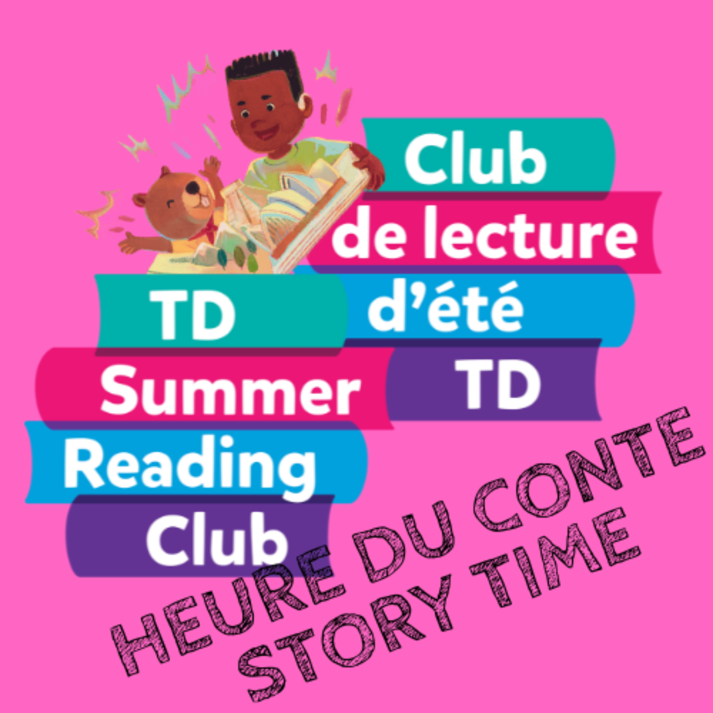 Logo de l’heure du conte du Club de lecture d’été TD