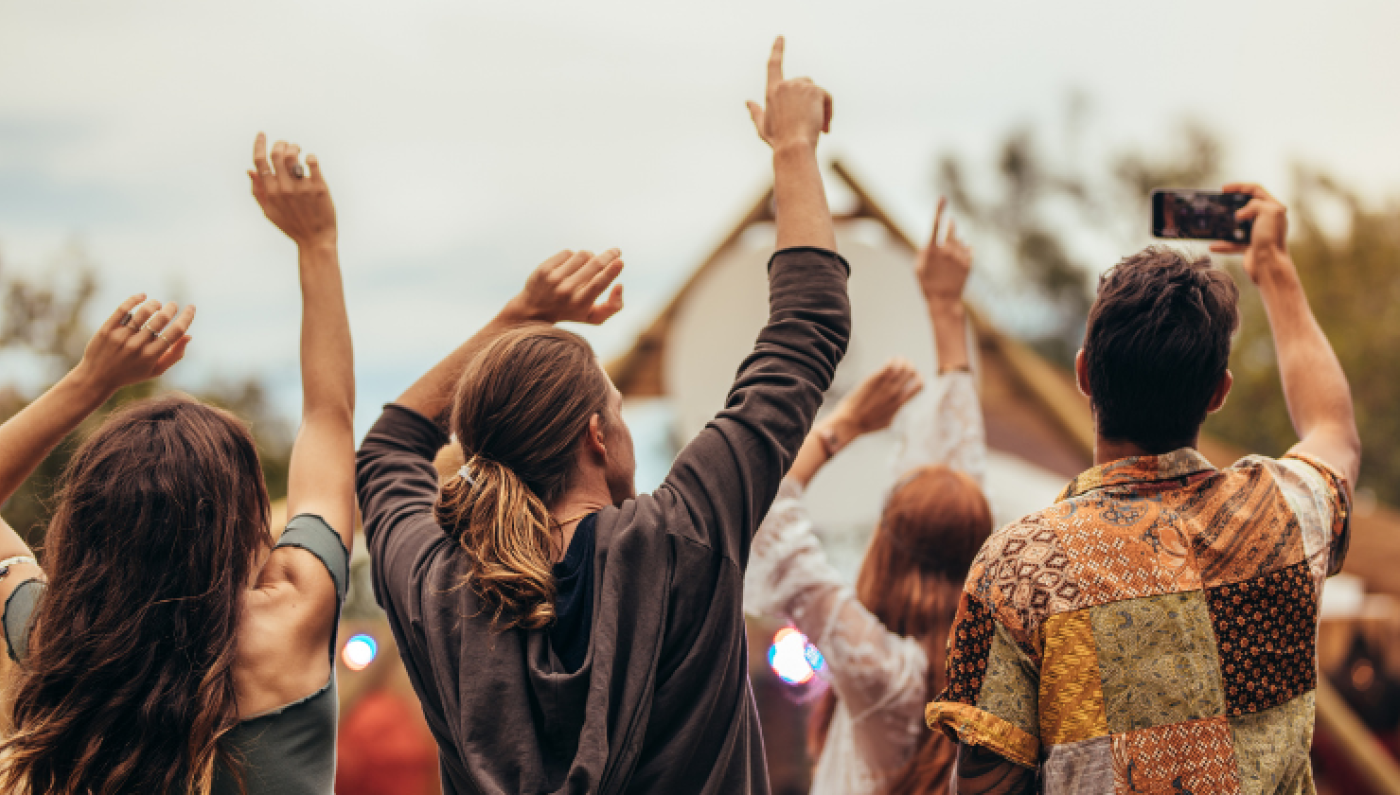Generic photo of people partying outdoors